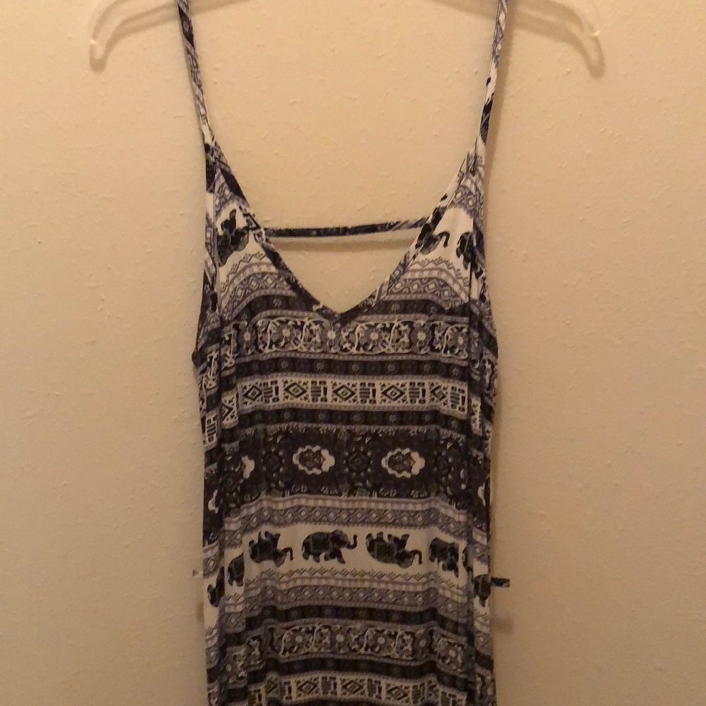B&W Elephant Maxi Dress - Picture 2 of 6